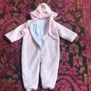 Angel Dear fleece onesie 0-3M